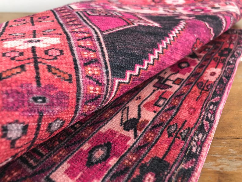 Statement placemats, High-quality table mats, Cultural decor, Heritage style placemats, Velvet Turkish rug design table mats, 8034-01 image 8