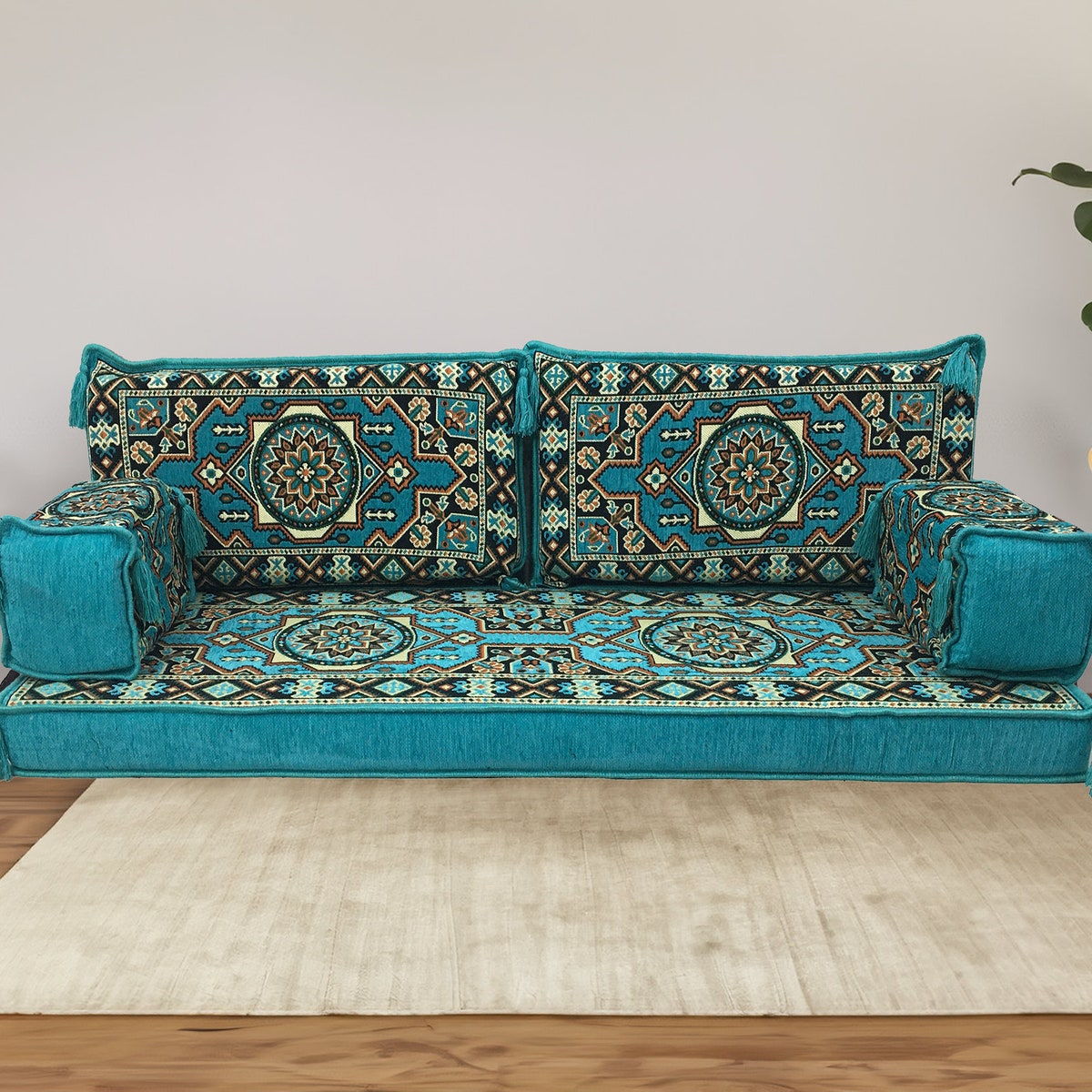Modular Sofa Set, Turquoise Floor Sofa, Majlis Sofa, Sofa With Armrest Cushion, Kilim Cushion Cover, Floor Couch Cover, Sofa Cover, FS 09 - Etsy