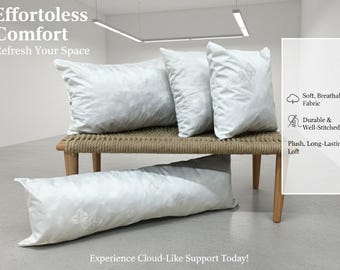 Handmade Pillow Insert | Polyester Microbead Foam | Decorative Sofa Couch Inserts