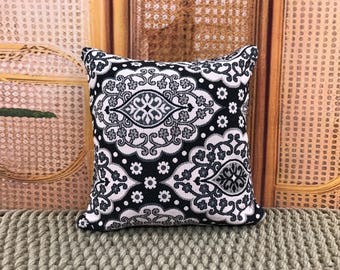 Damask Pattern Kilim Pillow, Patterned Cover, Vintage Pillow, Sofa Pillow, Handmade Cushion, Kilim Design Pillow,Pillow for Couch 16x16kp445
