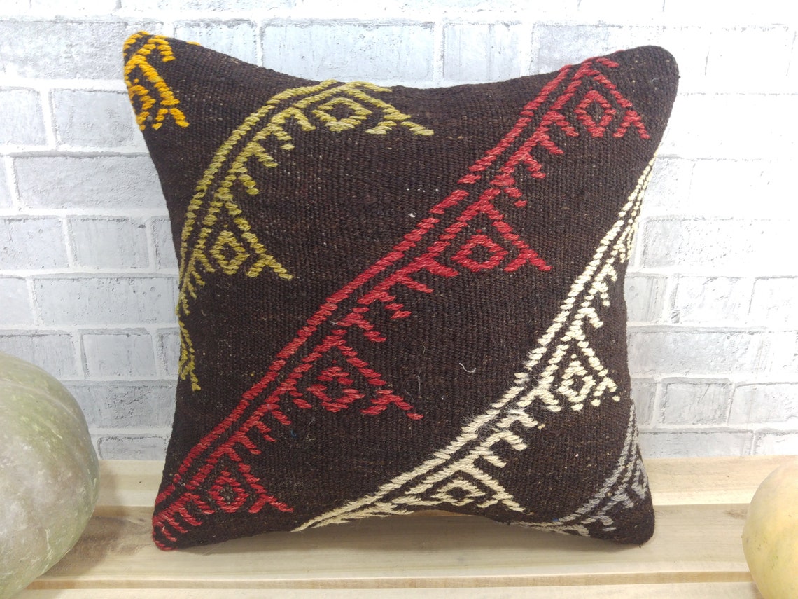 Bed kilim pillow kilim cushion cover 20 x 20 kilim pillow Etsy