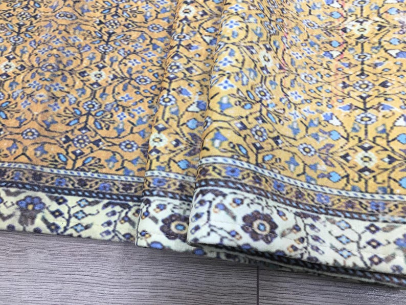 High quality printed rug design runner, Elegant chenille table scarf, Woven kilim table decor, Chic turkish rug runner, Table decor