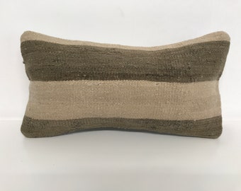 Armchair pillow, Kilim throw pillow, Bolster pillow, Bedding pillow, Nomadic pillow, 8x16 inches pillow, Accent pillow, Cozy pillow, 1996