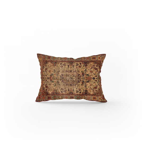 Ottoman cushion, Botanic pillows, Throw pillow cover, Rustic pillow, Classy pillow, Double sided chenille, Pillow cases for bed, 10996-01