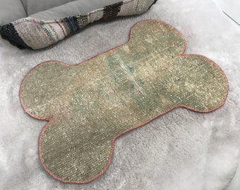 Tapis pour chat, bol pour animal de compagnie, napperon pour animal de compagnie, tapis fait main, tapis pour nourriture pour chien, tapis pour mangeoire pour animal de compagnie, tapis pour chat, tapis de sol pour animaux de compagnie, tapis tissé pour animaux de compagnie, PM 1890
