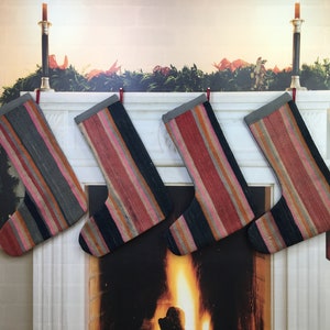 handmade family sock, santa sock, fire place sock, kilim stocking, wall hanging decor, handmade stocking turkish rug sock