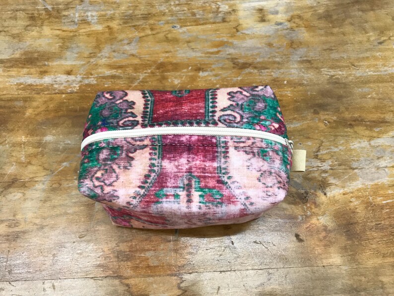 Bohemian makeup bag, Oriental design makeup bag, Handmade makeup bag, Kilim pattern makeup bag, Woman travel bag, Gift for mom bags