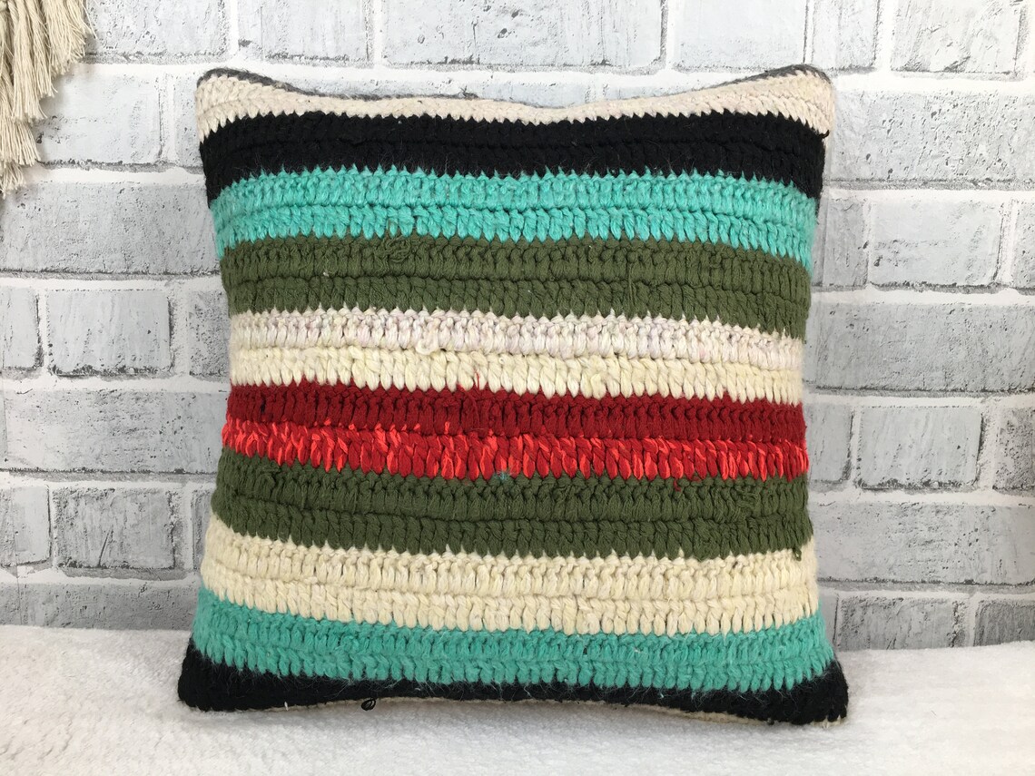 Boho Kilim Pillow Bed Pillow Floor Pillow Handwoven Pillow Etsy