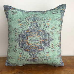 Patterned pillow, Danish color room, Velvet pillow, Sofa pillow, Bedding pillow, Ethnic pillow, Aesthetic pillow, Pillow cover, 6936-02
