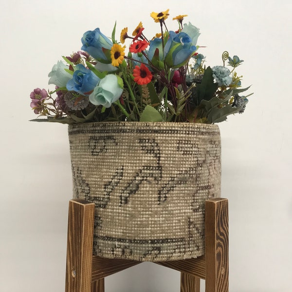 panier pour plantes, grande jardinière, cache-pot, porte-plante d'intérieur, panier à magazines, pot de fleur bohème, panier en jute, sac de jardinière, PH 4059