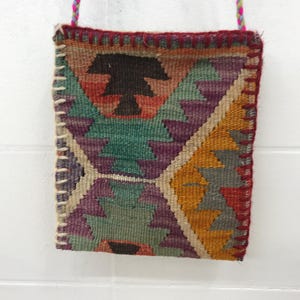 Bolso bandolera de uso diario, bolso kilim, bolso de hombro para mujer, bolso vintage, bolso de mano estilo western, mini bolso de compras, paquete de billetera, KBi 49