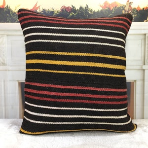 handmade pillow, pillow cover, boho pillow, 24 x 24 pillow, bedroom pillow, bedding pillow, bohemian kilim pillow, farmhouse pillow , 2033