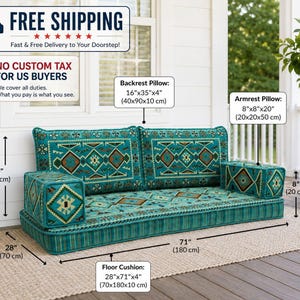 Arabic majlis set, Floor sofa seating, Floor cushion set, Reading nook cushion, Window seating, Kilim cushion set, Traditional sofa, FS 34