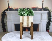 basket flower holder, plant pot holder, round plant pots, kilim plant basket, weaved basket, woven planter, plant pot cover, pots, PH 3576