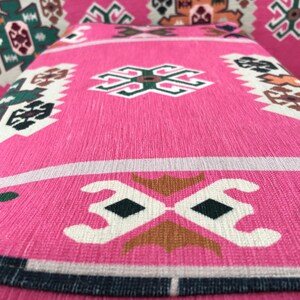 Pink floor seating, Majlis sofa set, Arabic sofa, Floor couch, Window seat cushion, Reading nook cushion, Chenille cushion cover, FS 19 画像 12