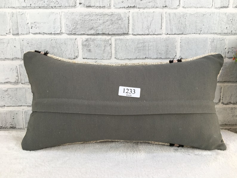 modern pillow decorative rug pillow bench pillow turkey pillow wool pillow rustic pillow 10 x 22 floor pillow 1372 outdoor pillow