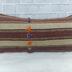 12 x 24 kilim pillow cover, euro sham cover, turkish kilim pillow, bohemian pillow, throw pillow, cushion cover, sofa pillow , 515