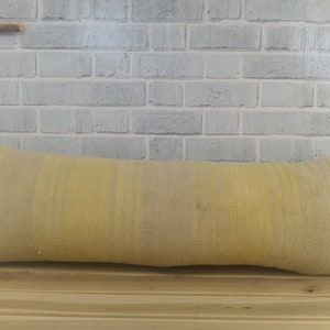 floor pillow ,kilim pillow , organic pillow , handmade kilim pillow , 12 x 36 kilim pillow , living room pillow , sofa decor pillow, 1024