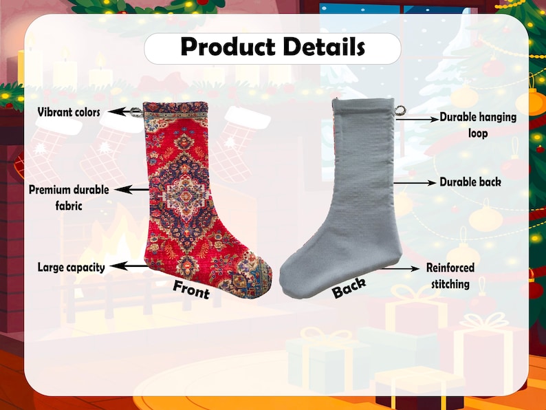 kilim christmas stocking, turkish rug stocking, boho decor, christmas ornament, kitchen decor, boho christmas stocking, kilim rug stocking