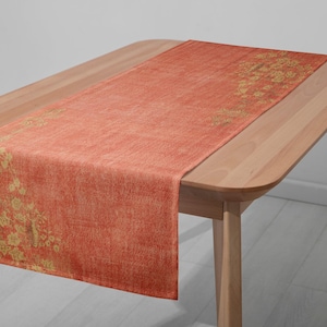 Kilim Pattern Table Runner: Vintage Turkish Design, Multiple Sizes 4526-01