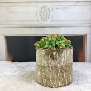 Handmade plant pot holder, Flower pot cover, Planter, Turkish rug basket, Vintage rug basket, Bohemian decor, Home decor, PH 757