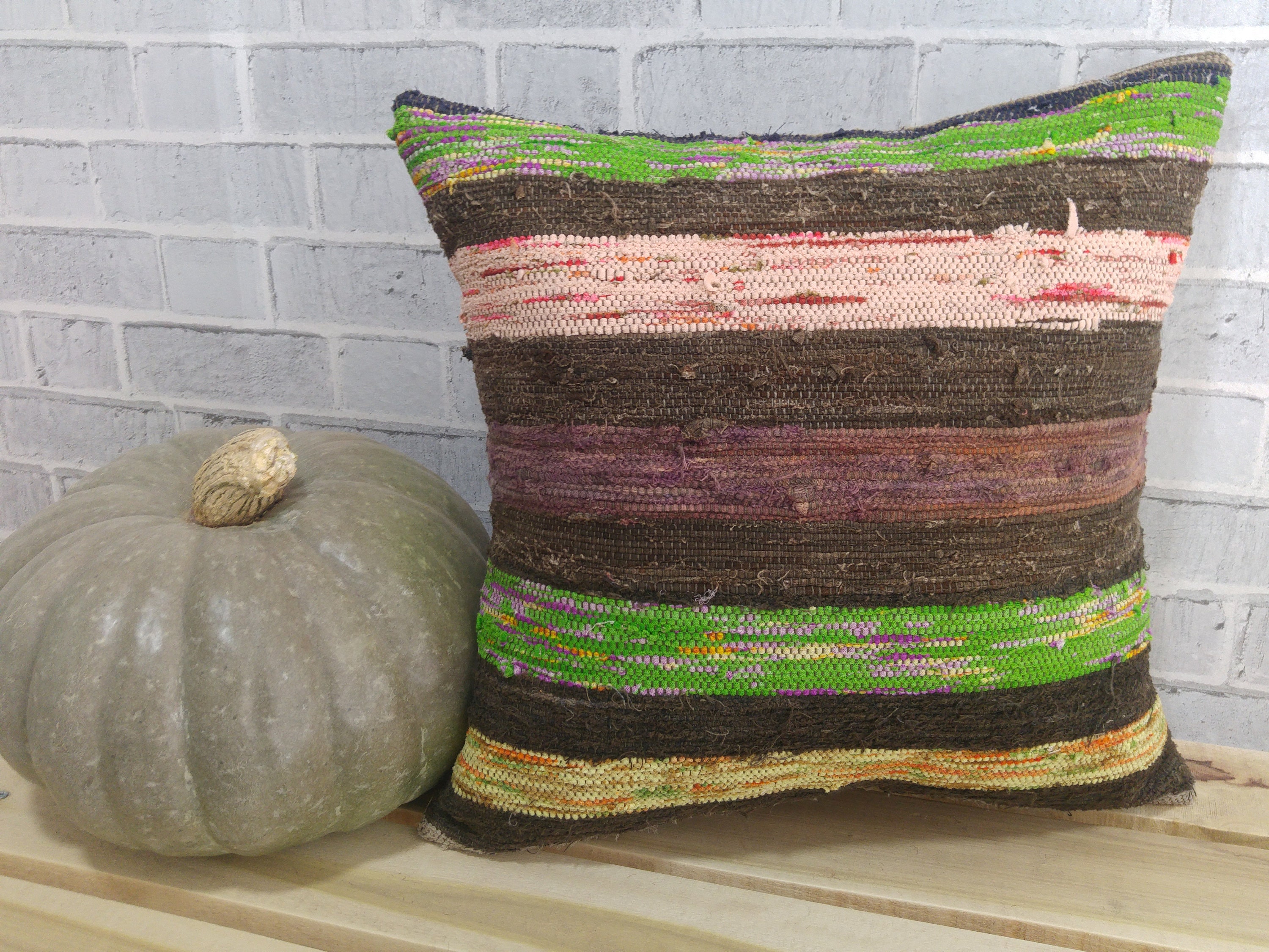 Washable pillow kilim pillow cotton pillow handmade Etsy