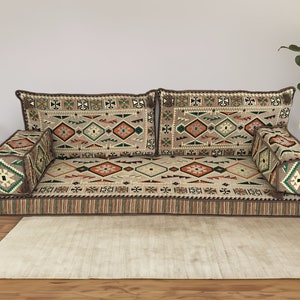 Pallet sofa, Arabic floor sofa, Handmade floor pillow, Couch pad sofa, Floor cushion set, Turkish floor sofa, Moroccan sofa set