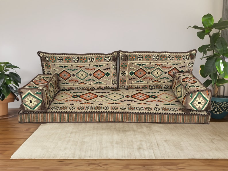 Pallet sofa, Arabic floor sofa, Handmade floor pillow, Couch pad sofa, Floor cushion set, Turkish floor sofa, Moroccan sofa set