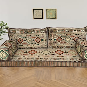 Pallet sofa, Arabic floor sofa, Handmade floor pillow, Couch pad sofa, Floor cushion set, Turkish floor sofa, Moroccan sofa set