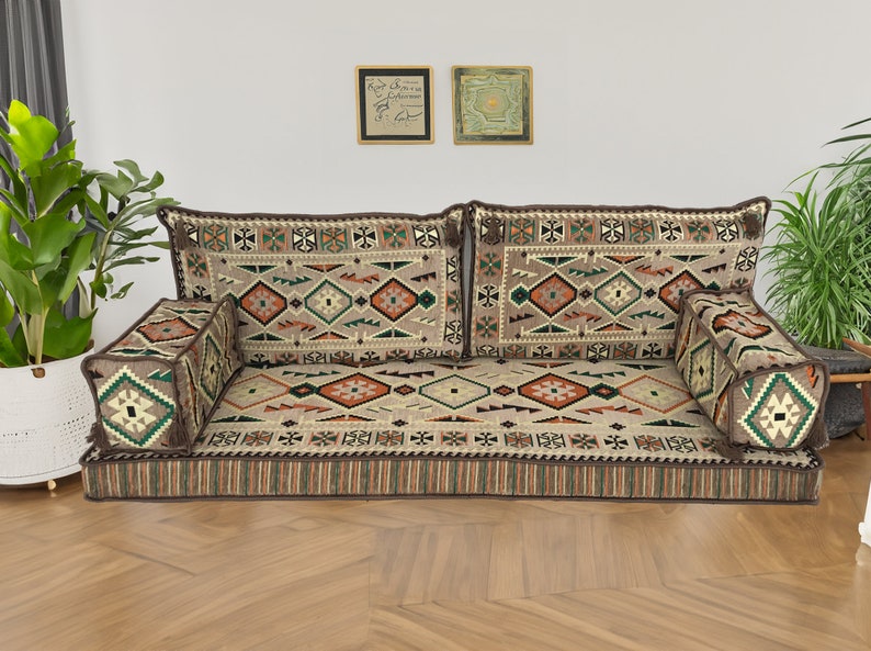 Pallet sofa, Arabic floor sofa, Handmade floor pillow, Couch pad sofa, Floor cushion set, Turkish floor sofa, Moroccan sofa set