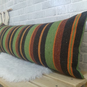 cuscino kilim urbano, cuscino kilim fatto a mano, cuscino kilim da arredo, federa 16x48, cuscino decorativo, cuscino tribale, federa in lana, 1020