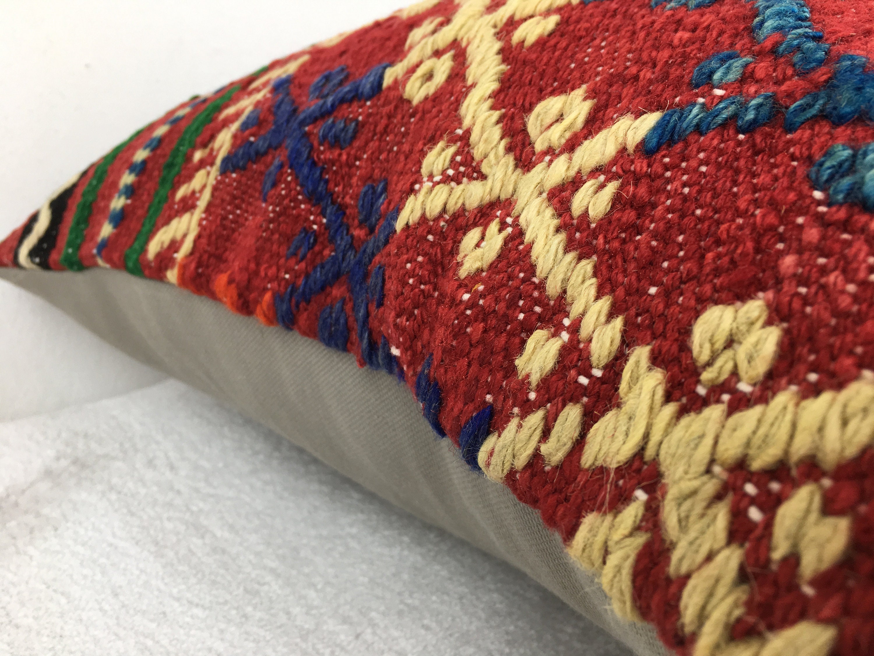 Astana - Black Kilim Stain Resistant Indoor/Outdoor Pillow for Patio (20