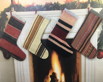 xmas stockings decor, wall decor stockings bohemian stockings, stocking, christmas stocking, christmas tree, handmade sock, santa socks