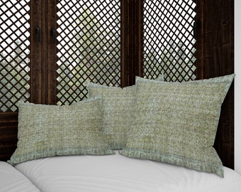 Lumbar pillow cover, Designer pillow, Porch pillow, Floral pillow, Sofa pillow, Turkish rug cushion, For yoga, Handmade pillow, 5860-01