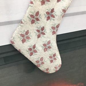 Kilim Christmas Stocking, Red Traditional Decor, Handmade Turkish Rug Print, Personalized Boho Mantel Sock, Anatolian Pattern Gift