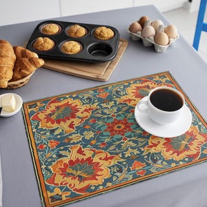 Dining placemats, Table decor, Modern tableware, Textile placemats, Restaurant place mat, Fabric placemats, Table dressing, Chic decor, 262