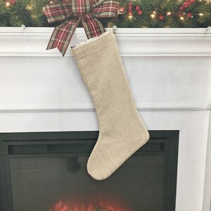 Kilim Christmas Stocking, Red Traditional Decor, Handmade Turkish Rug Print, Personalized Boho Mantel Sock, Anatolian Pattern Gift