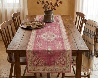 Artisanal decor runner, Celebration table runner, Hotel table scarf, Craftsmen table sheet, Noble runner, Dining table runner, 12369-02