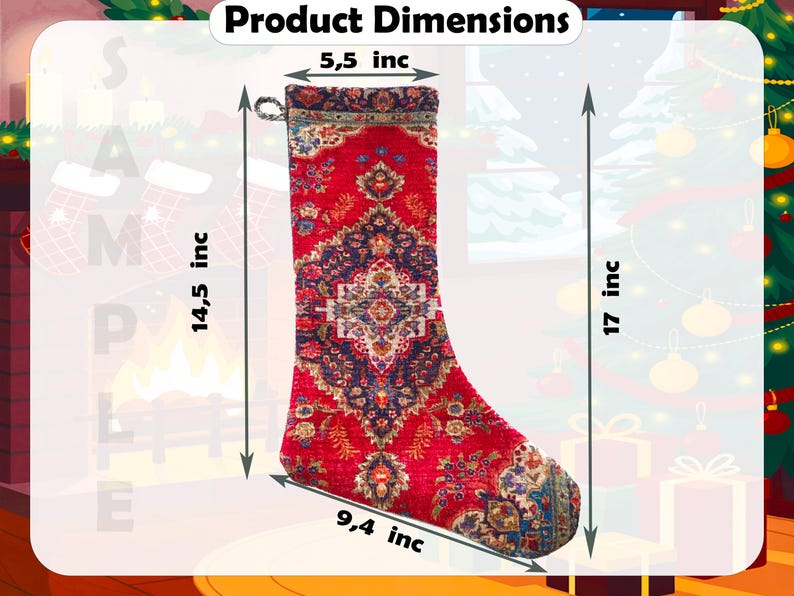 kilim christmas stocking, turkish rug stocking, boho decor, christmas ornament, kitchen decor, boho christmas stocking, kilim rug stocking