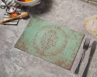 One sided placemats, Heat resistant placemats, Waterproof tableware, Non-slip placemats, Birthday event placemats, Dining placemats, 8794-02