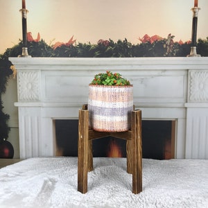 Handmade plant pot holder, Flower pot cover, Boho Decor Planter, Turkish rug basket, Vintage rug basket, Bohemian decor, Home decor, PH 2052
