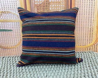 ヴィンテージ キリム 枕、18x18、トルコ カーペット 枕、フロア