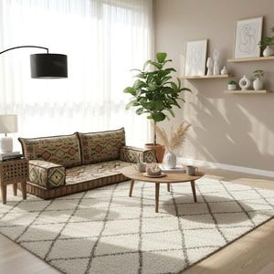 Pallet sofa, Arabic floor sofa, Handmade floor pillow, Couch pad sofa, Floor cushion set, Turkish floor sofa, Moroccan sofa set