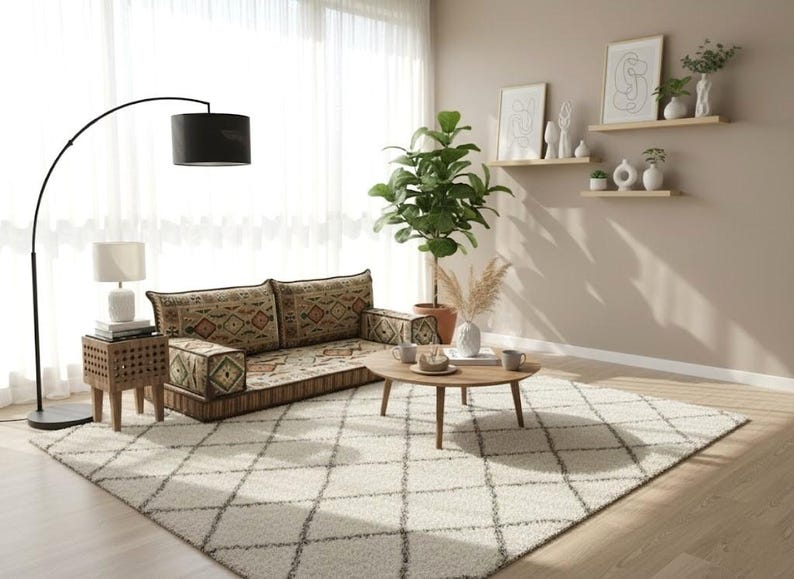 Pallet sofa, Arabic floor sofa, Handmade floor pillow, Couch pad sofa, Floor cushion set, Turkish floor sofa, Moroccan sofa set