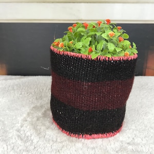 Blumentopf, gewebter Indoor-Übertopf, runde Pflanzgefäße, Blumentopfabdeckung, Pflanztopf hängend, hängender Topfhalter, Boho Dekor, PH 2585