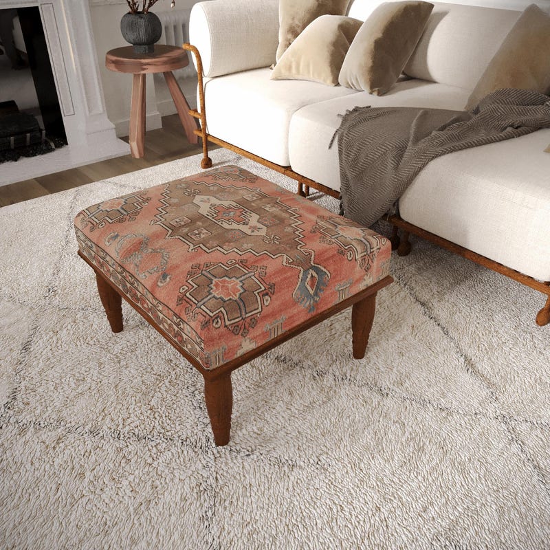Terracotta Kilim Bench - Etsy UK