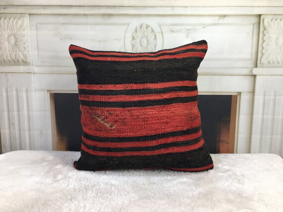 Accent Pillow Kilim Pillow Cover 16 X 16 Kilim Pillow Cushion Kilim Decorative Pillow Bohemian Pillow Throw Wool Pillow 4364 Etsy