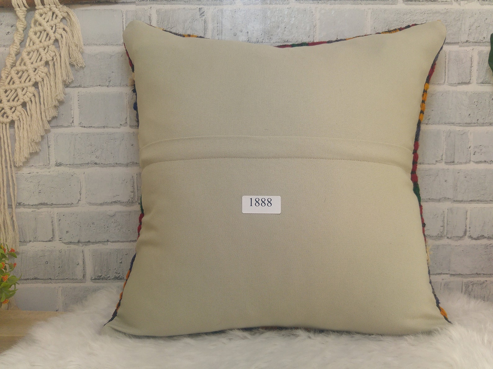 Throw Kilim Pillow Handmade Pillow 20 X 20 Floor Pillow - Etsy