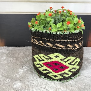 wall pot basket, plant pot box, hanging pot holder, wool basket, air plant basket, entry storage, window planter,towel basket, PH 2137