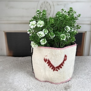 large plant pot, houseplant pot, hand woven basket, basket plant pot, boho pot, storage organizer, indoor planters, ethnic basket, PH 3094
